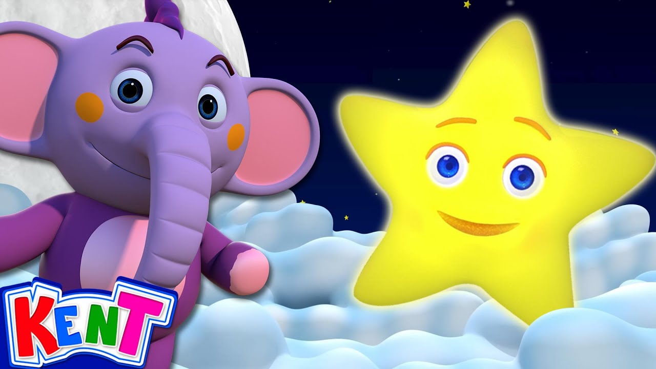Twinkle Twinkle Little Star⭐💫| Nursery Rhymes For Babies | Kent The Elephant