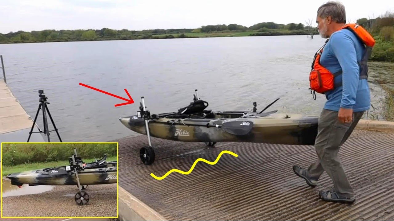 First launch of Hobie Outback kayak on Freedom Launcher Landing Gear from Wilder Side