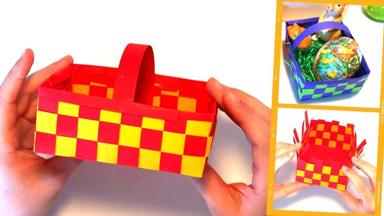 Osterkörbchen basteln | Osterkorb selber machen | DIY Osternest | Easter Basket Idea