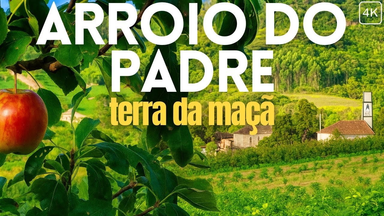 📌ARROIO DO PADRE | RS: A terra da festa da maçã e do caqui #walkingtour #4k #urbanistacaminhante 😌