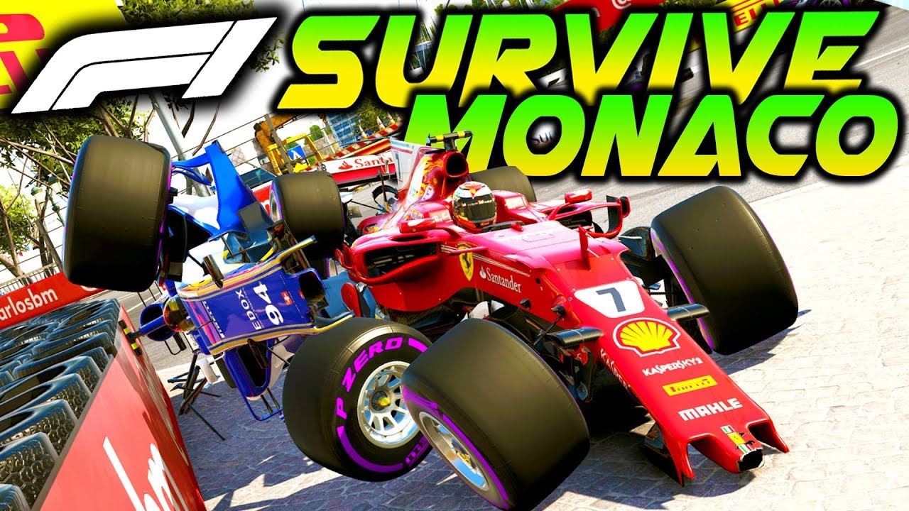 SURVIVE MONACO - Extreme Damage Mod F1 Game Keyboard Challenge