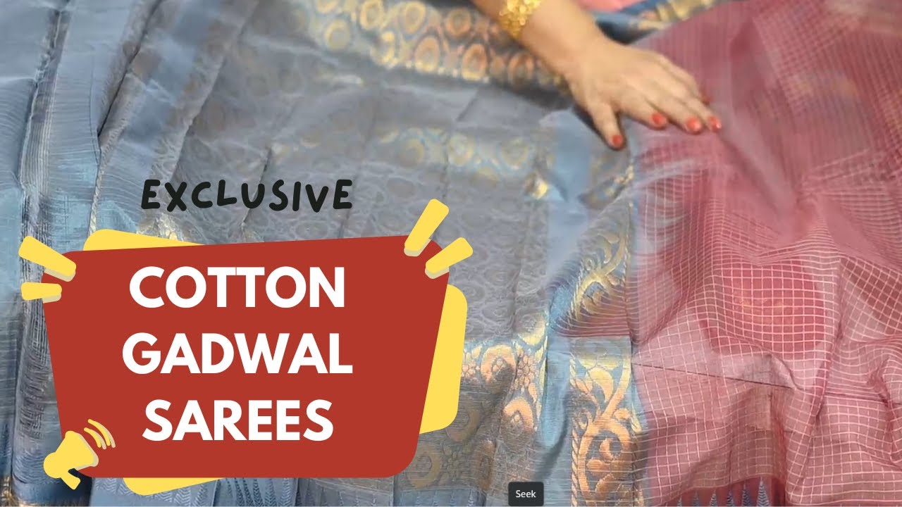 Best Cotton Gadwal Saree Collection  | Nirmal Sarees | Episode 305