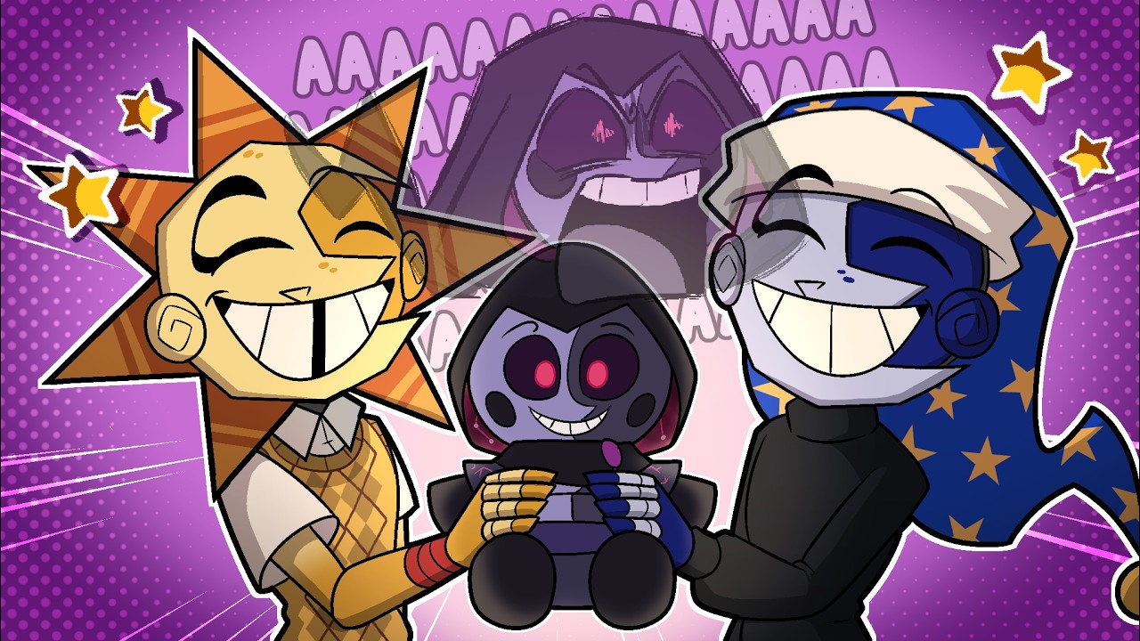 Солнце и Луна против Плюшевого Титана в VRChat