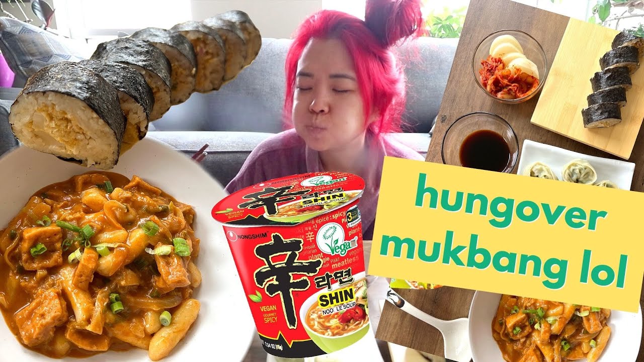 Eating Everything I Crave When HUNGOVER (Vegan) / Munching Mondays Ep.109