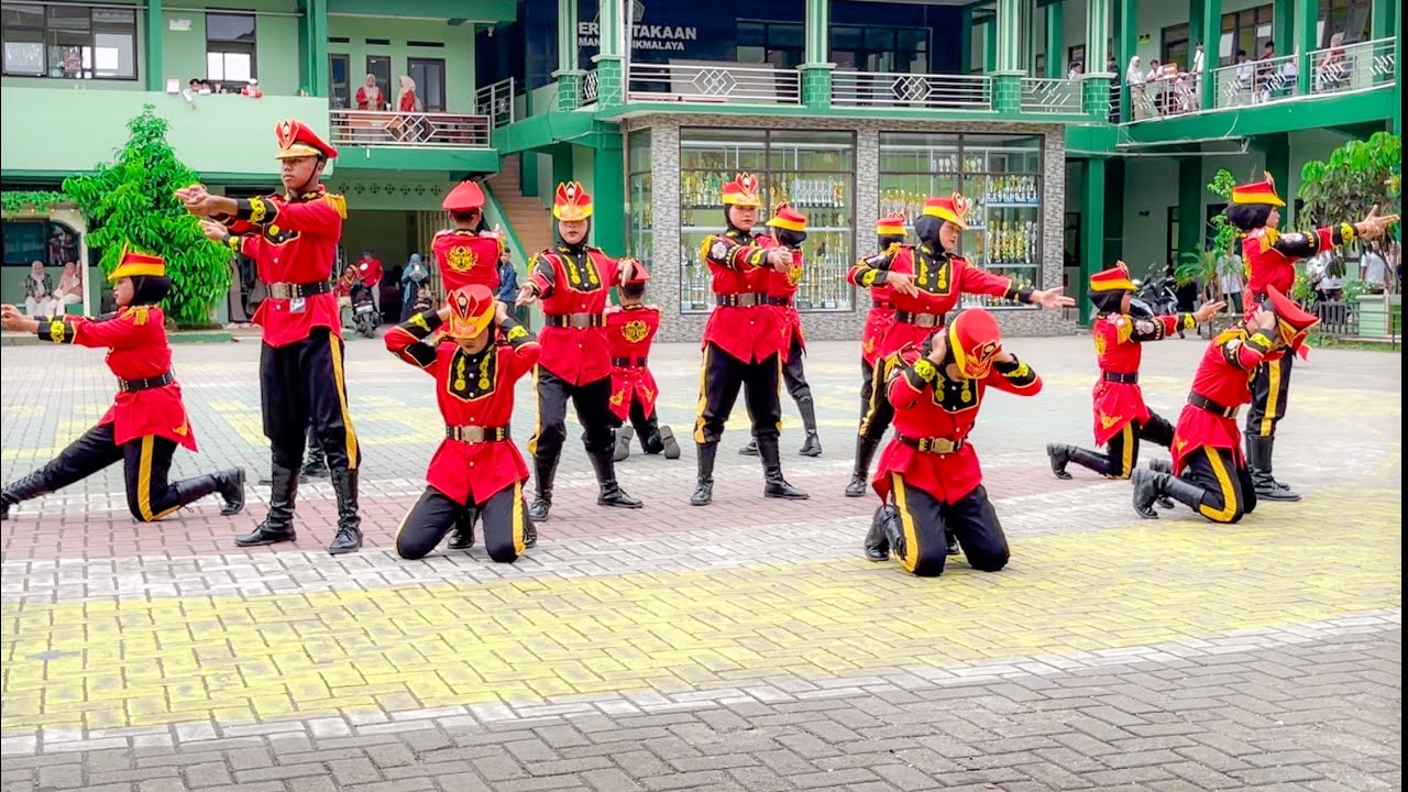 MERINDING! PASKIBRA SMKN BANTARKALONG AT LKBB GERILYA MUSTHAFA MAN 1 KAB TASIKMALAYA