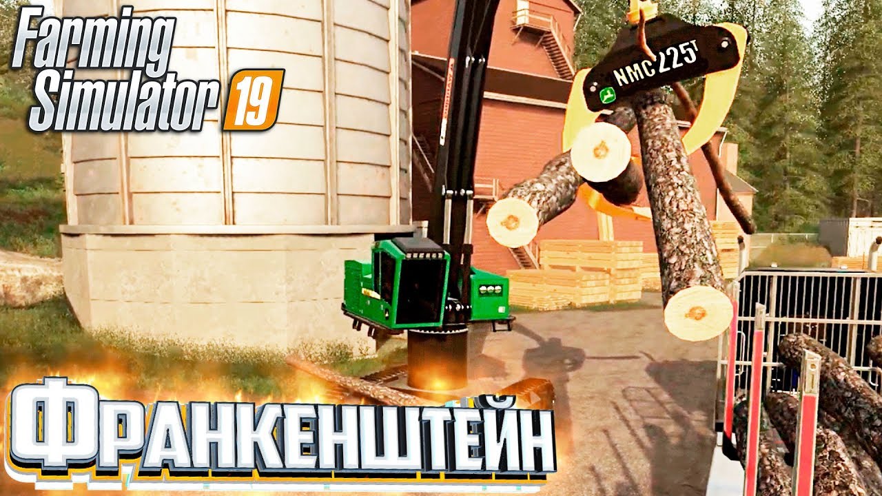 Погрузчик Брёвен John Deere - #6 - Farming Simulator 19