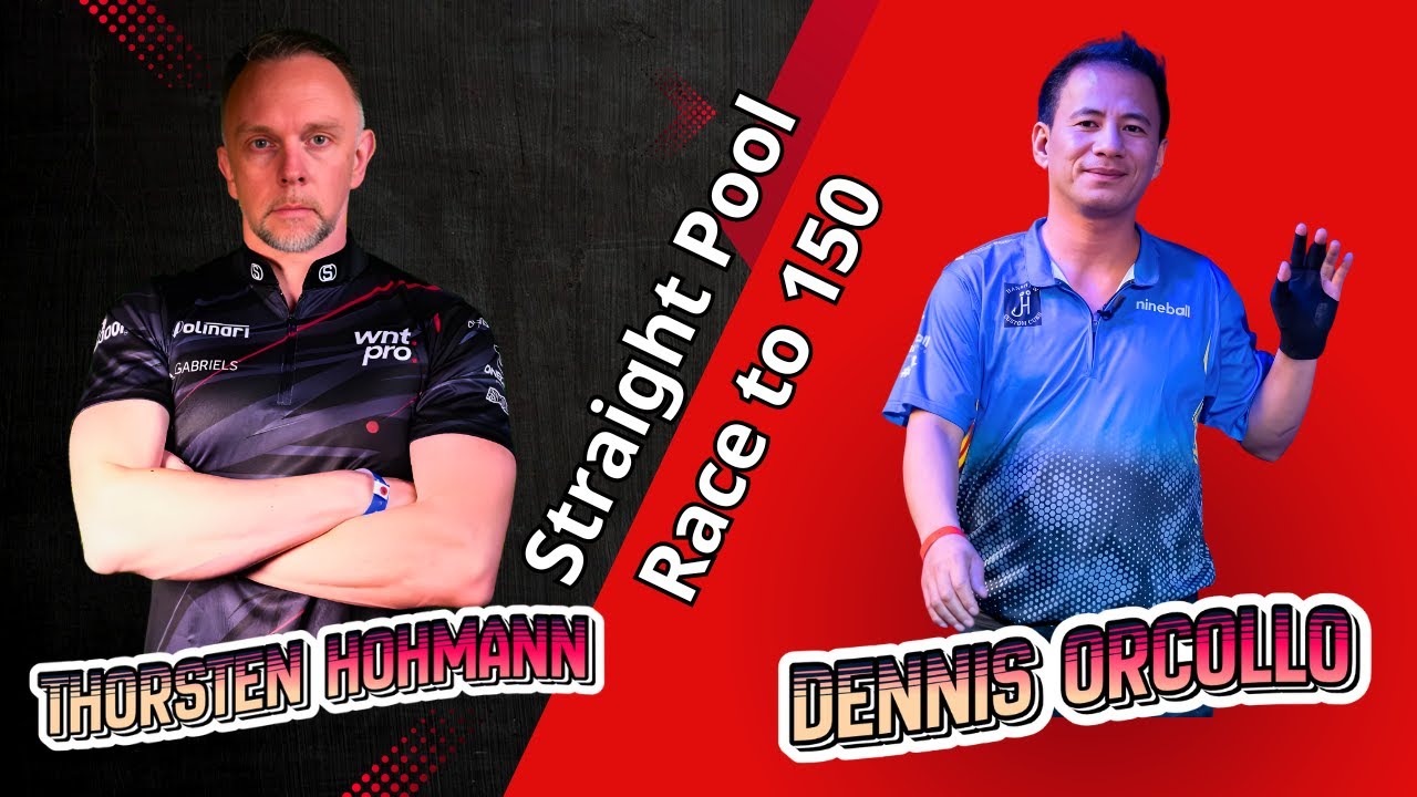 Thorsten Hohmann vs Dennis Orcollo | Straight Pool | Game to 150 points