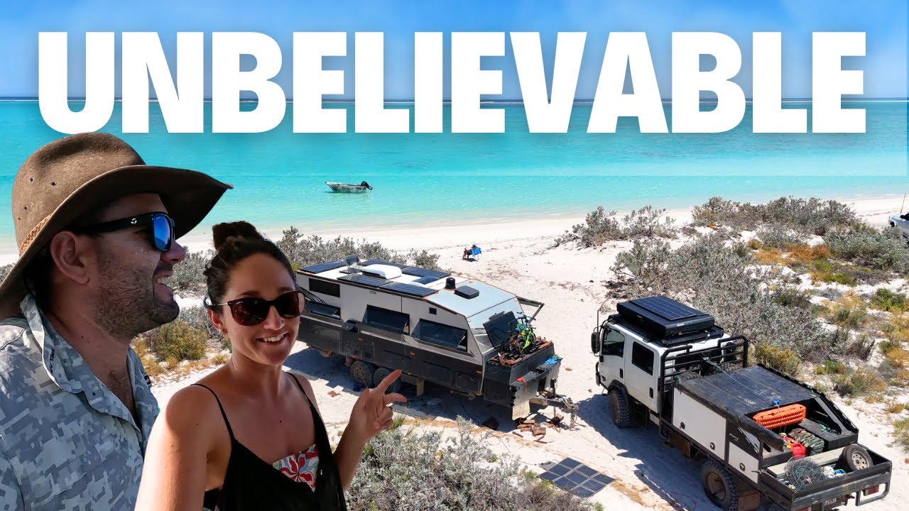 INCREDIBLE BEACHFRONT CAMP for ONLY $20 a night in AUSTRALIA - 4X4 OFFROAD TRUCK & CARAVAN