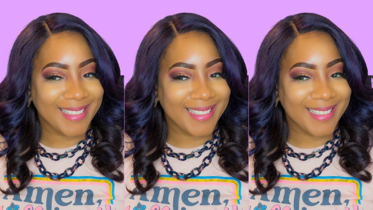 MANE CONCEPT RCNM207 MIRIAM Wig Review | Purple hair on dark skin | Beauty Thru Her Eyes