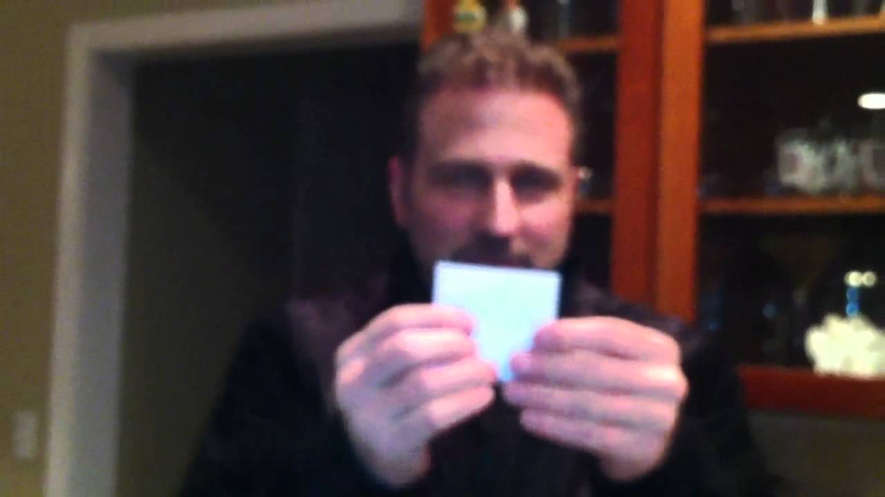 Magic trick paper to dollar bill