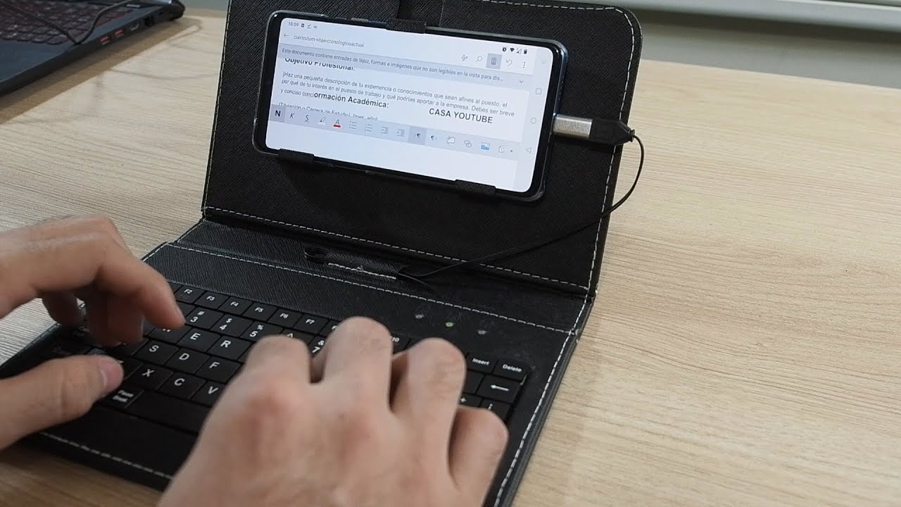 Soporte + Teclado para tu Celular Android 2022