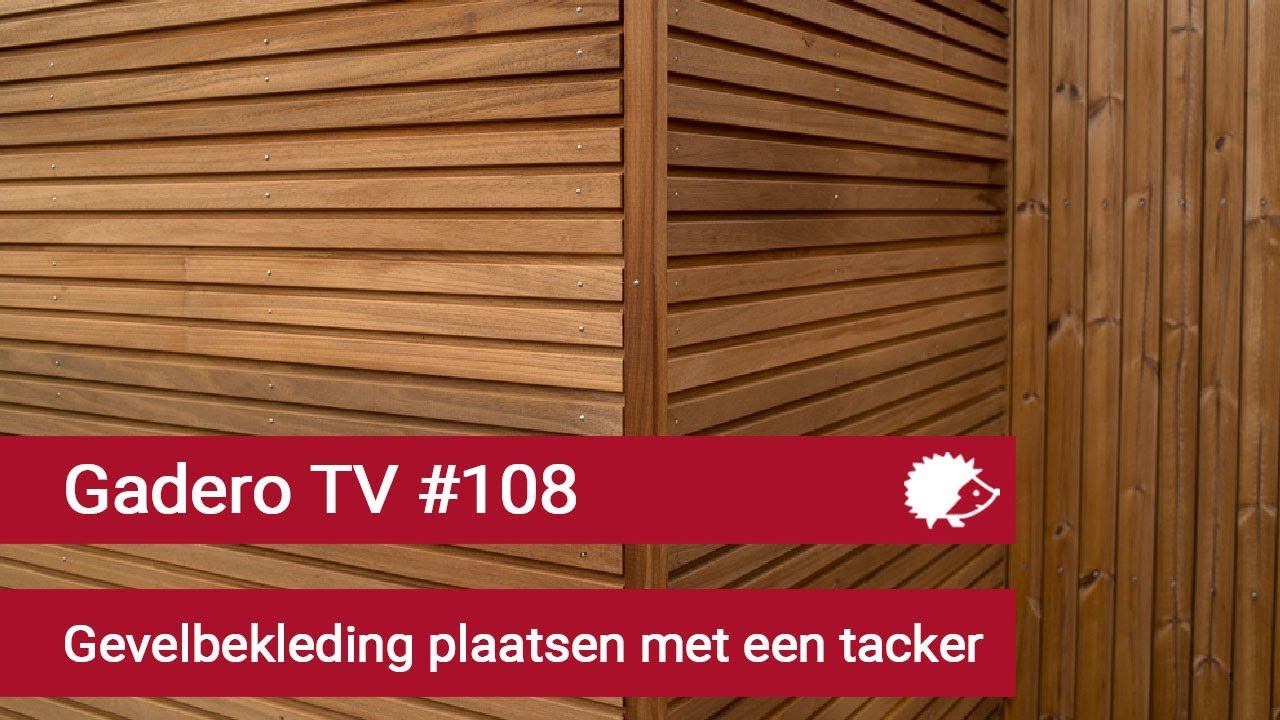 #108 Houten gevelbekleding plaatsen met een tacker
