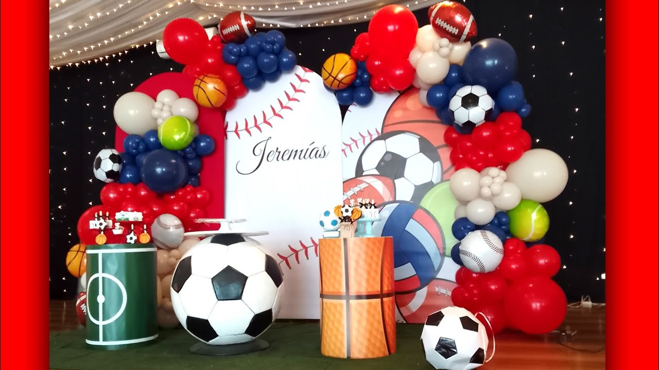 COMO HACER UN ARCO DE GLOBOS | DEPORTES | GUIRNALDA ORGÁNICA | CUMPLEAÑOS DE NIÑO | BALLOONS