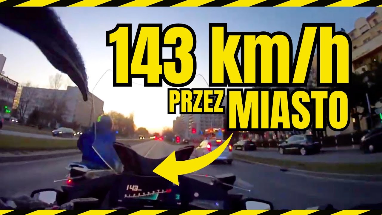 Spektakularny pościg policji. Motocyklista gonił motocyklistę ponad 140 km/h przez miasto!