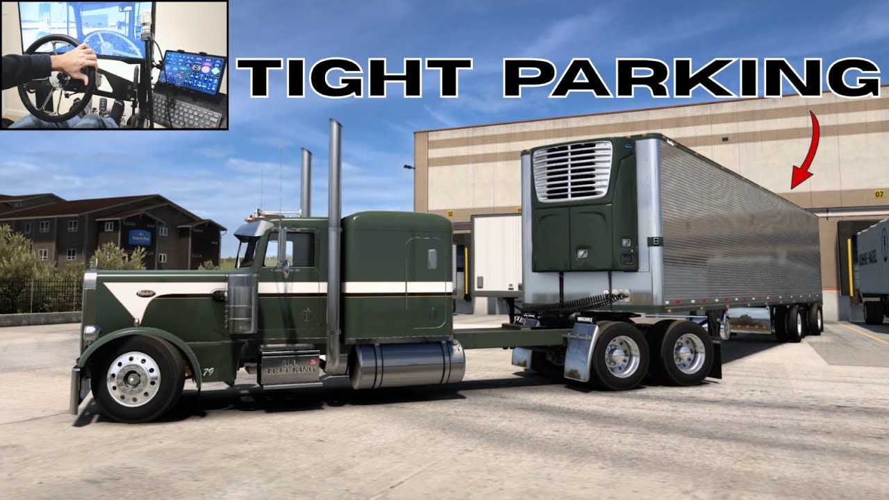 Custom Peterbilt 359 - (Bumping Docks) - Stretched Wheelbase - American Truck Simulator