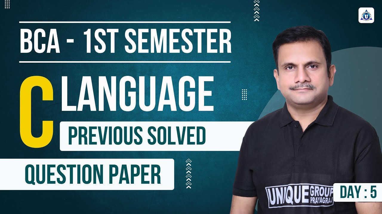 #bca 1-й семестр|Язык C за предыдущий год|Решите контрольную работу |(ежегодный экзамен BCA) для ...