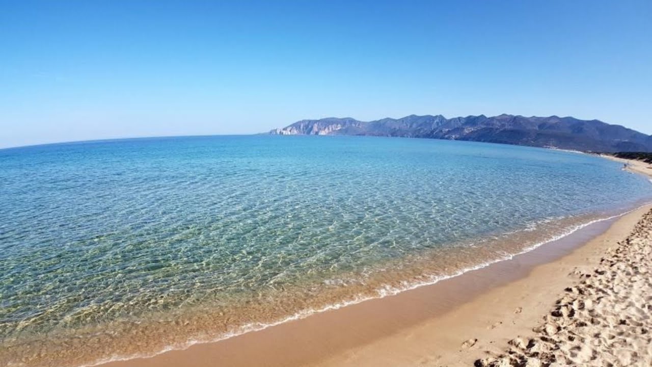 Sardegna spiaggia di Plagemesu Gonnesa 4k
