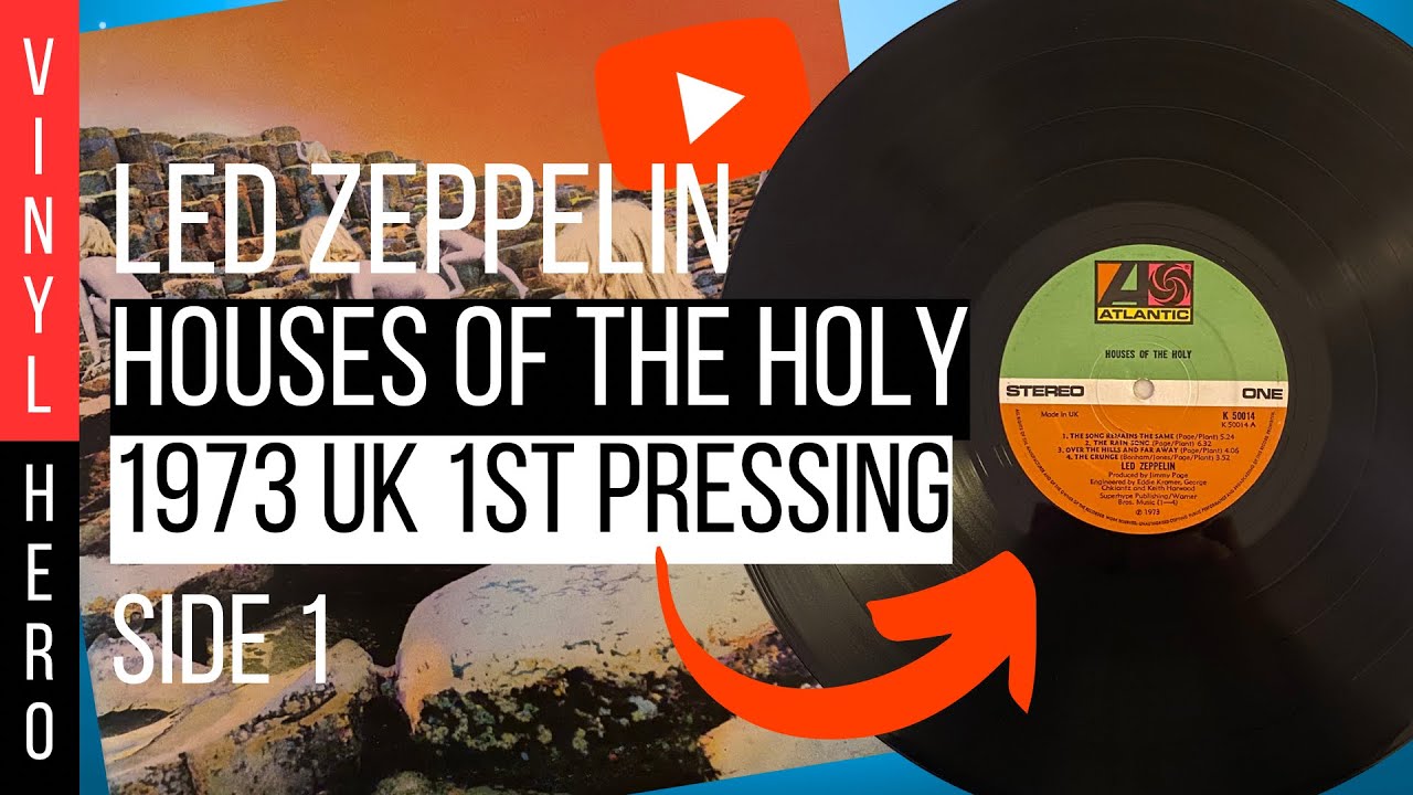 Led Zeppelin - Houses Of The Holy - 1973 UK 1st Full Album (Side 1) #ledzeppelin #vinyl #fullalbum