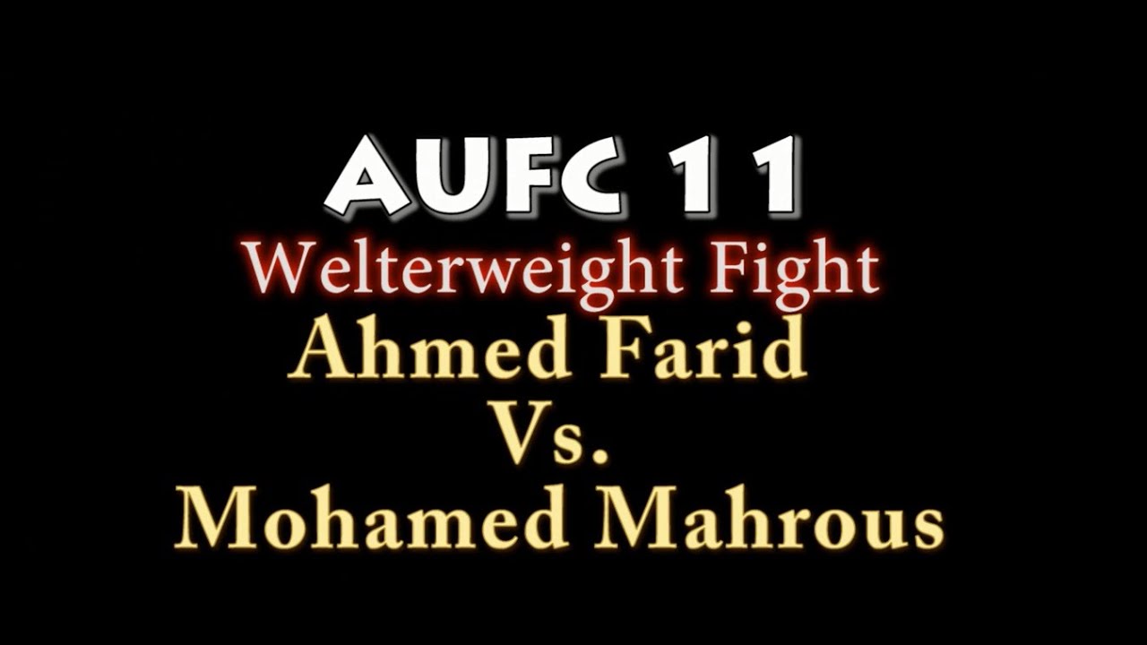 KICK to the FACE KO FINISH | M. Mahrous Vs A. Farid R1 | AUFC 11