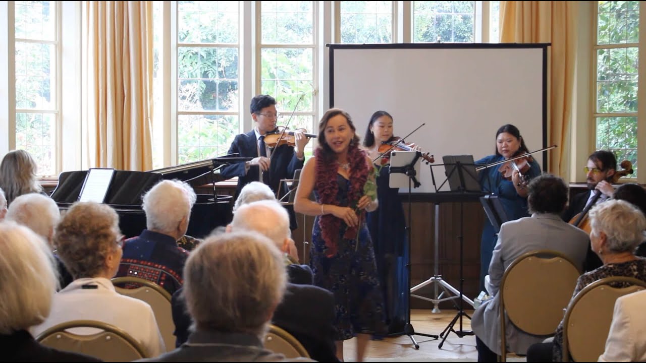 Tania de Jong AM Performing La Vie En Rose by Édith Piaf