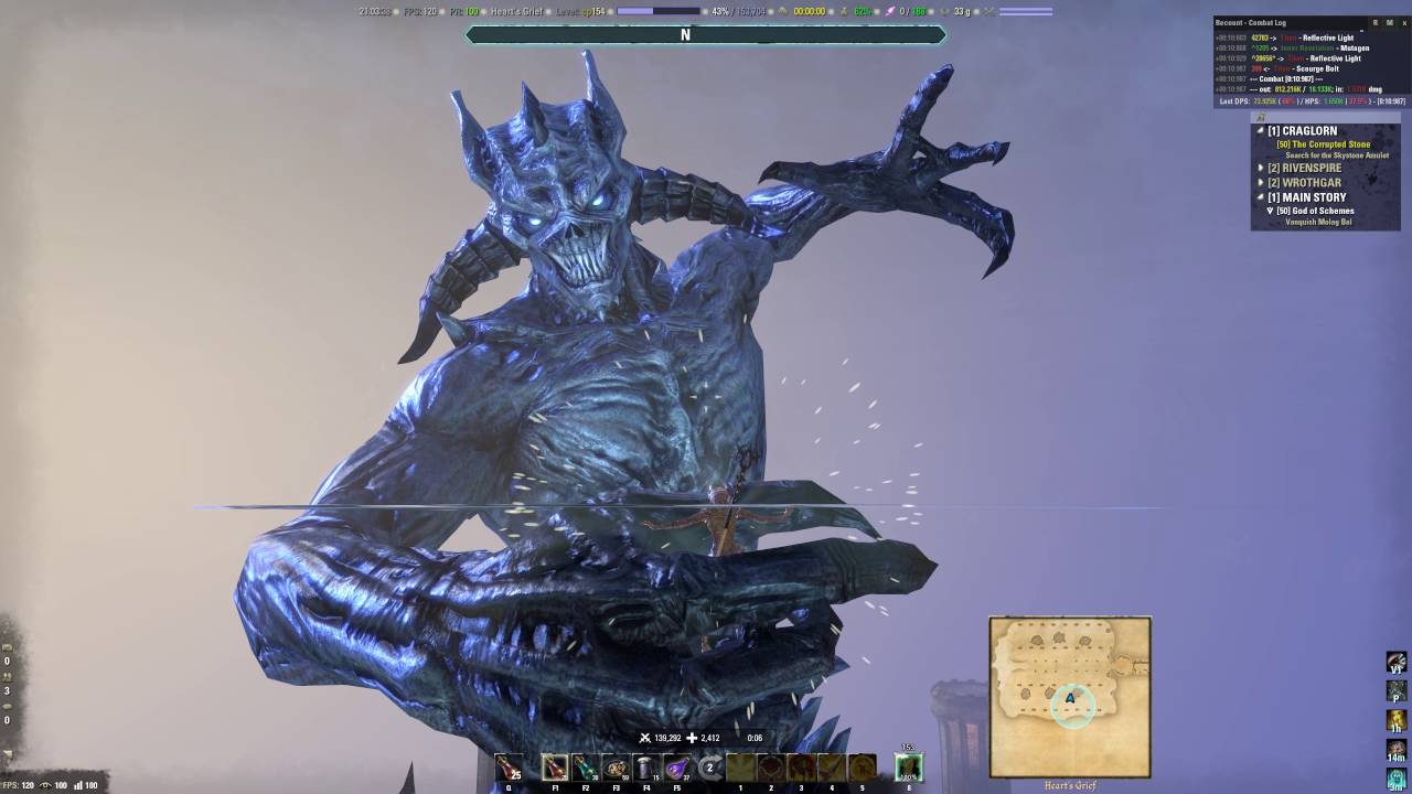 Elder Scrolls Online : God of Schemes Quest/Molag Bal Fight (4K)