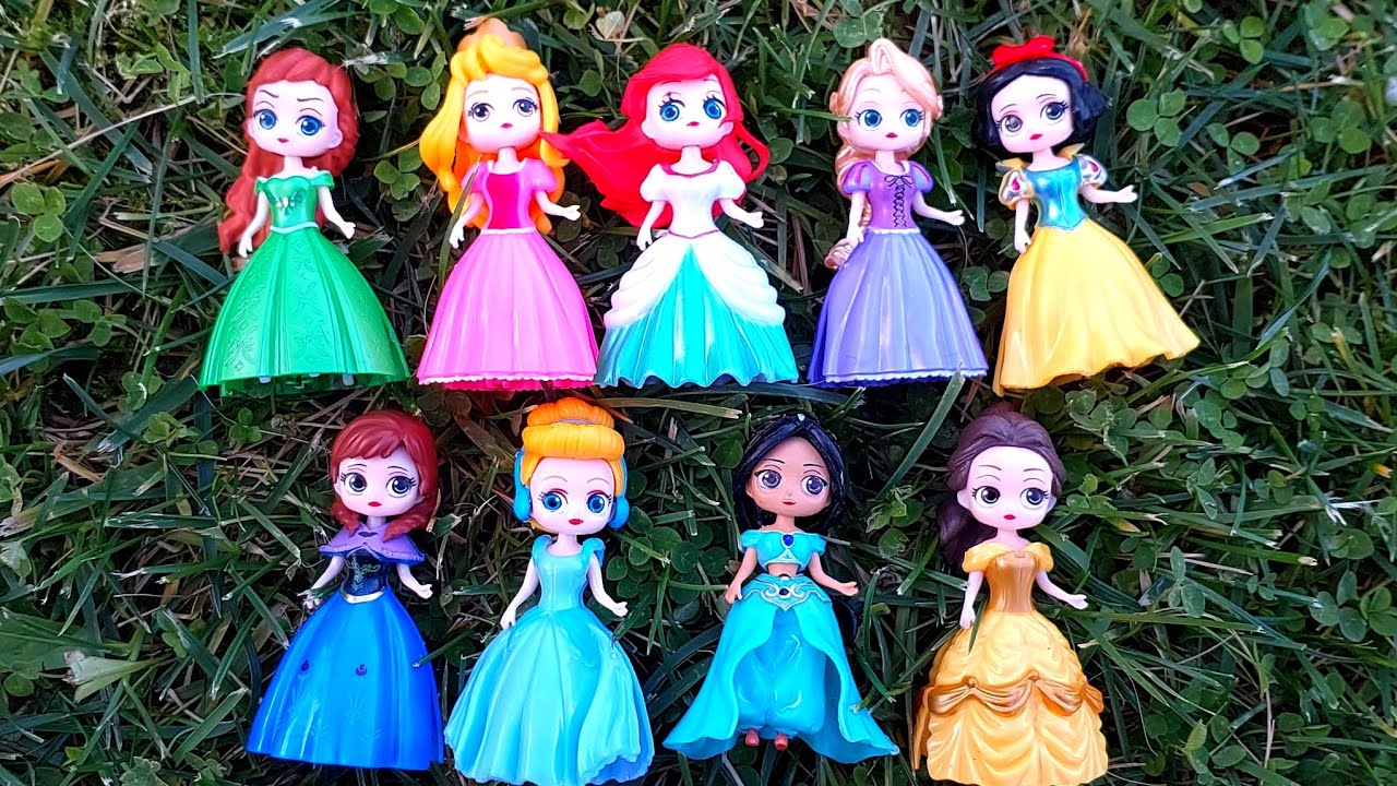 Disney Princess Doll Makeover ~ DIY Miniature Ideas for Barbie - Wig, Dress, Faceup, andMore! DIY