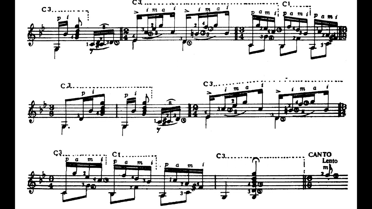 Justo T. Morales - No Juan Carlos (Triste) for Guitar [Score-Video]