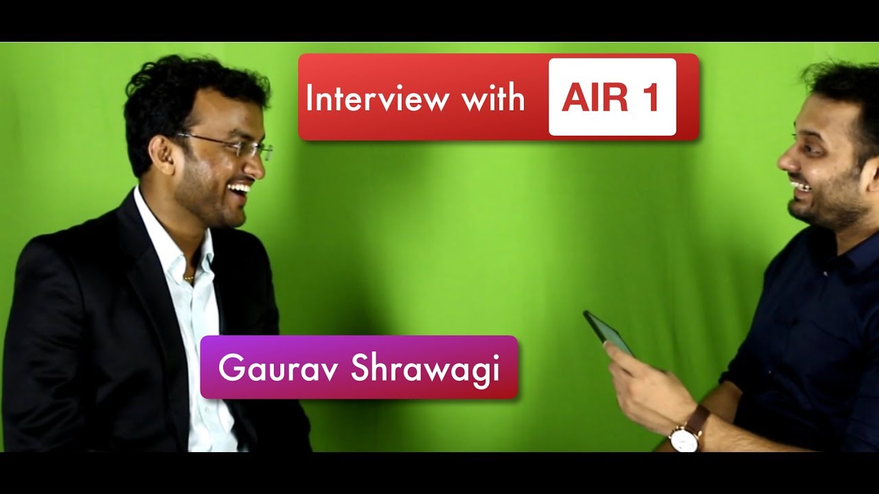 Interview with AIR 1 Gaurav Shrawagi | Answers to your Questions
