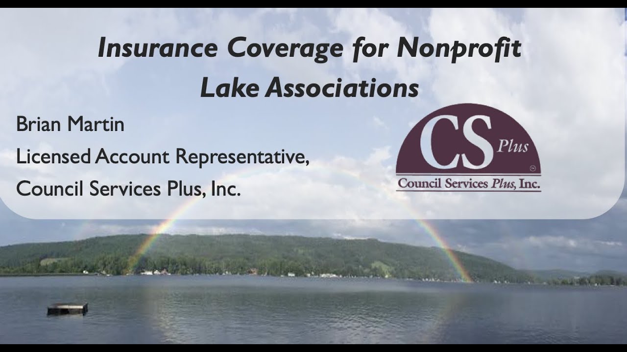 Insurance Coverage for Nonprofit Lake Associations