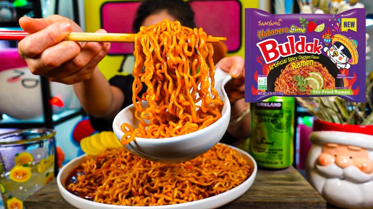 НОВИНКА!! Острая лапша &laquo;Булдак&raquo; со вкусом лайма и хабанеро l Mukbang