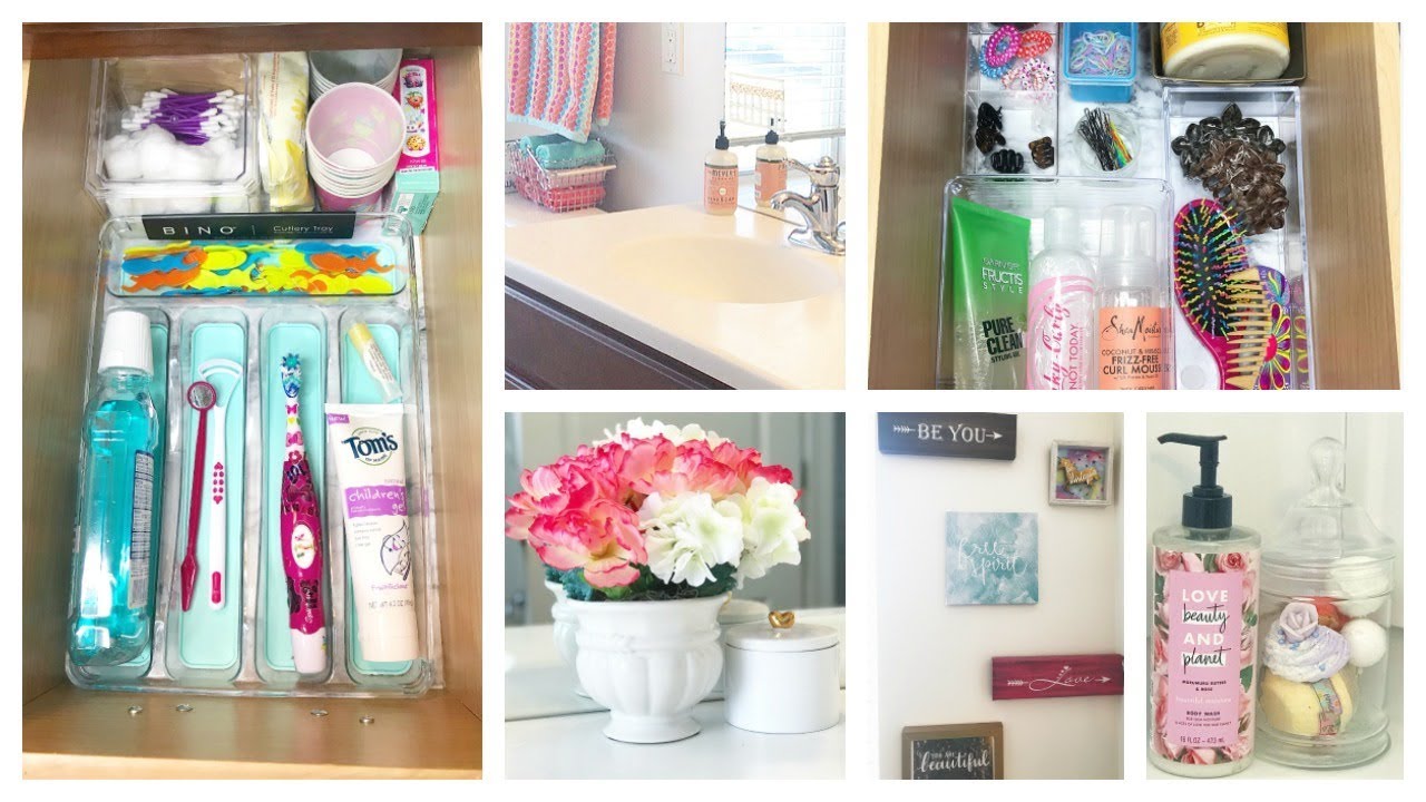 Ideas Económicas de  Organizar y Decorar El Baño de los Niños // Dollar Tree!