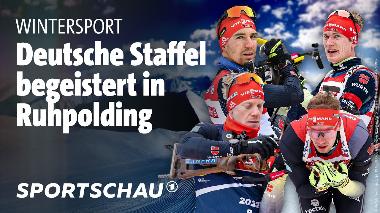 Biathlon: Männer-Staffel feiert Heim-Erfolg in Ruhpolding | Sportschau