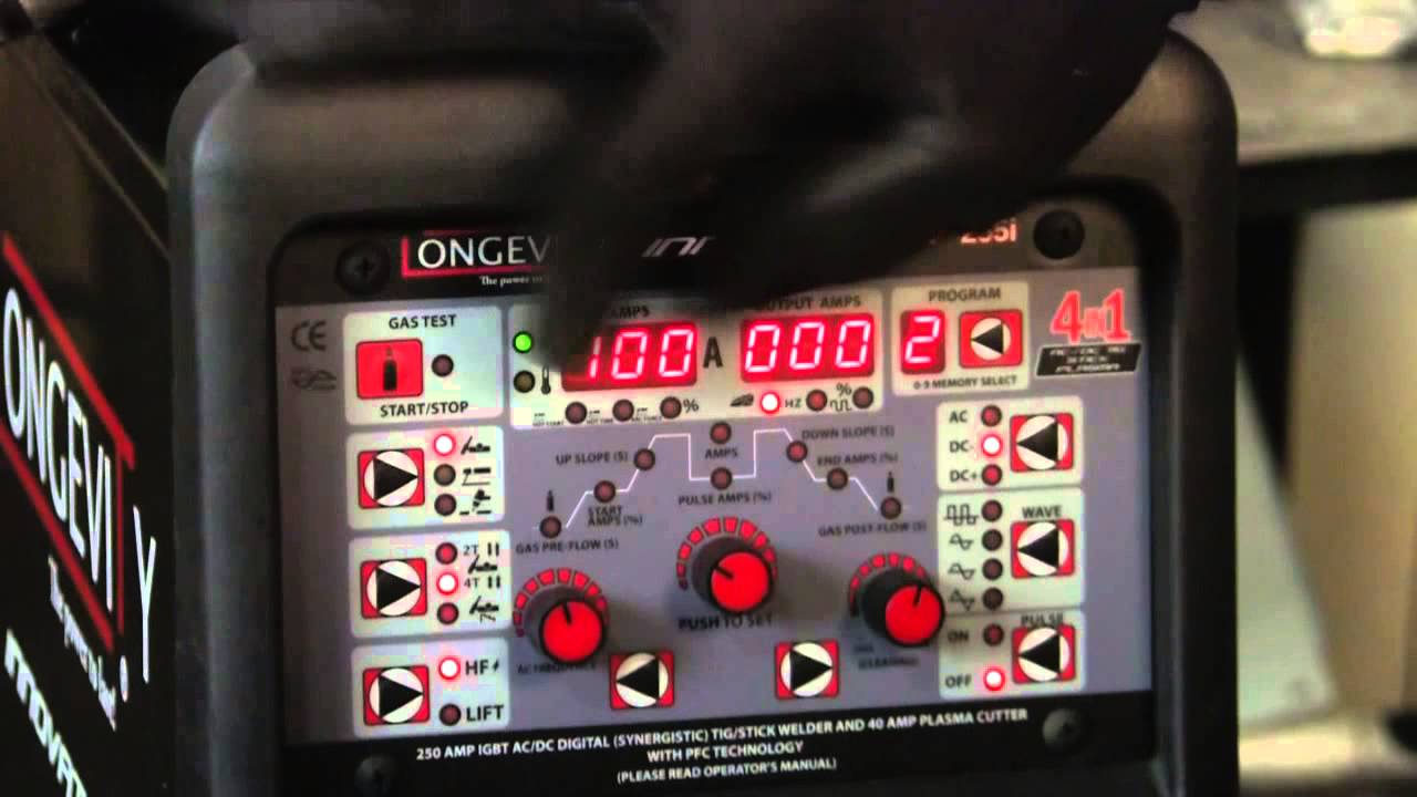 Longevity INNOVATOR 255i - 250Amp AC/DC TIG Welder, 40Amp Plasma Cutter - Part 2: DC TIG Welding