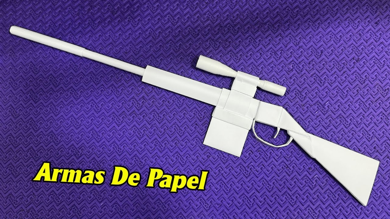 Origami Armas, Como Fazer Uma Sniper De Papel, Manualidades Con Papel