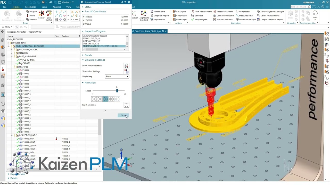 NX Inspection Product Demonstration focusing on the utilization of PMI