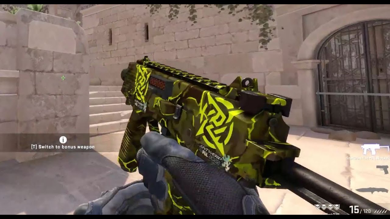 Shiny and Lethal: MP9 Bioleak Stattrak Sticker Craft In-game Demo
