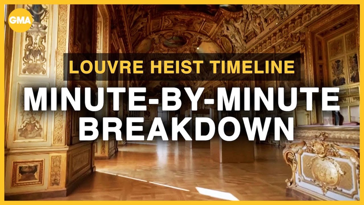 Louvre heist timeline: Minute-by-minute breakdown