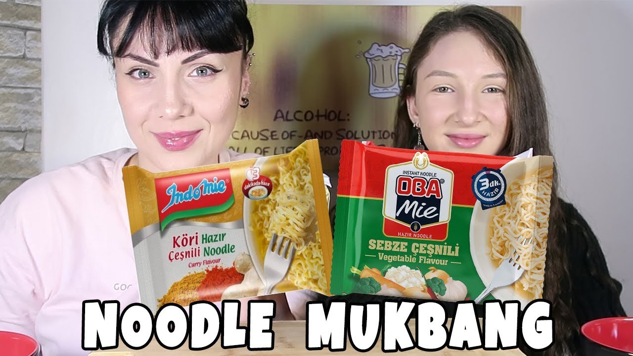 NOODLE MUKBANG | Mislina ile Noodle Karşılaştırma - İndomie mi Oba Mie mi Daha İyi? | Mukbang Türkçe