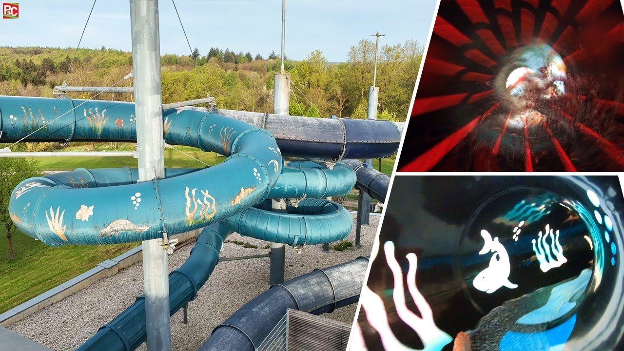 Fast Black Hole Water Slide in Germany | peb Passau