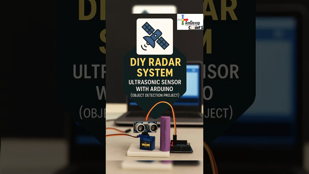 DIY Radar System 🛰️ | Ultrasonic Sensor with Arduino (Object Detection Project)🚀 | AmDevop Coders