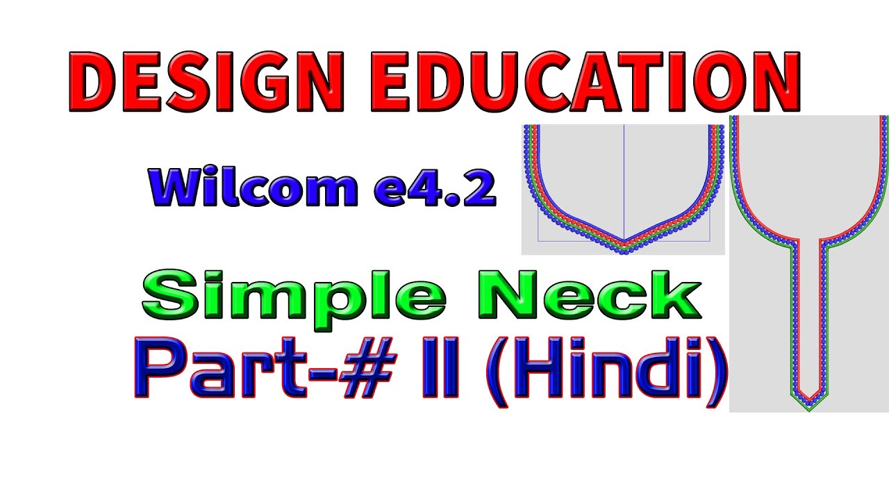Make Simple Neck  embroidery designs tutorials  part-11(Hindi)