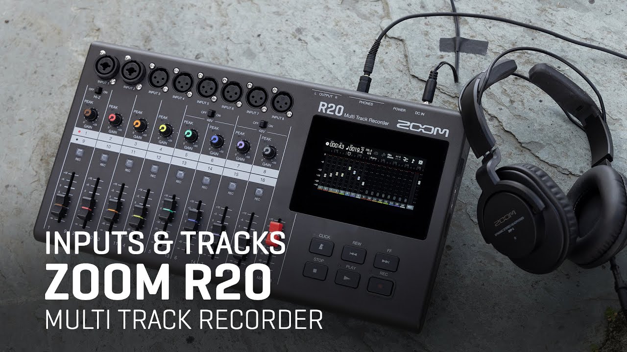 The Zoom R20 Multi Track Recorder - Inputs & Tracks