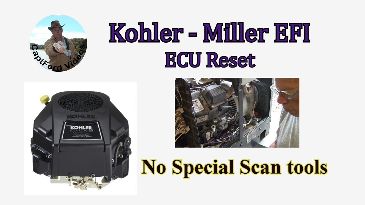Сброс ЭБУ Kohler (без специальных диагностических инструментов)