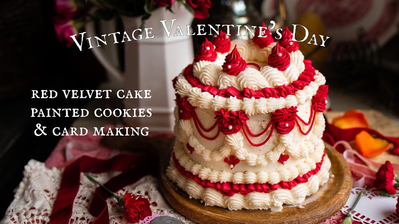 Викторианские десерты и поделки ко Дню святого Валентина | Уютный кулинарный блог ASMR