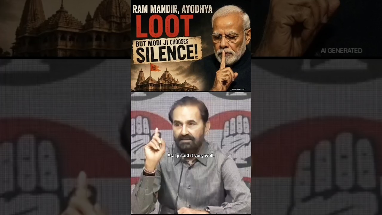 🚨Congress Calls Out PM Modi's Silence on Ram Mandir🚨 #rammandir