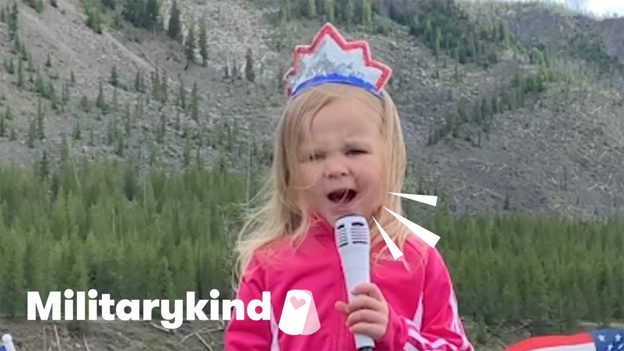 Oh say can this toddler sing! | Militarykind