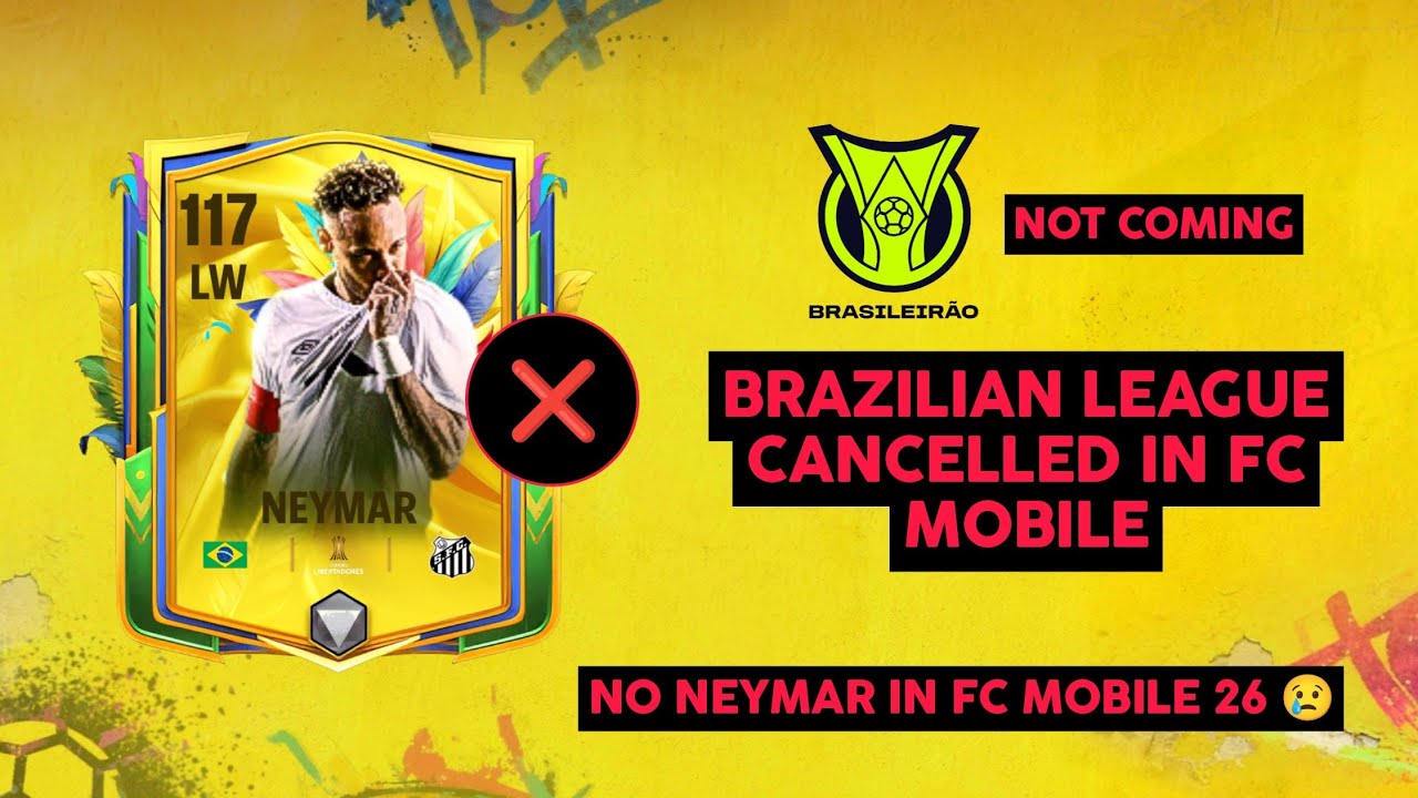 В этом году в FC Mobile 26 не будет Неймара-младшего 😰🤐 Бразильская лига отменена в FC Mobile ⁉️👀...