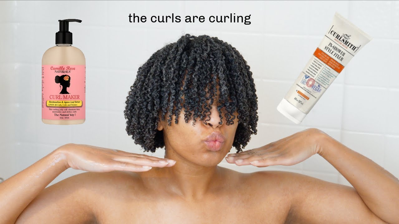 camille rose curl maker and curlsmith In-shower style fixer wash and go
