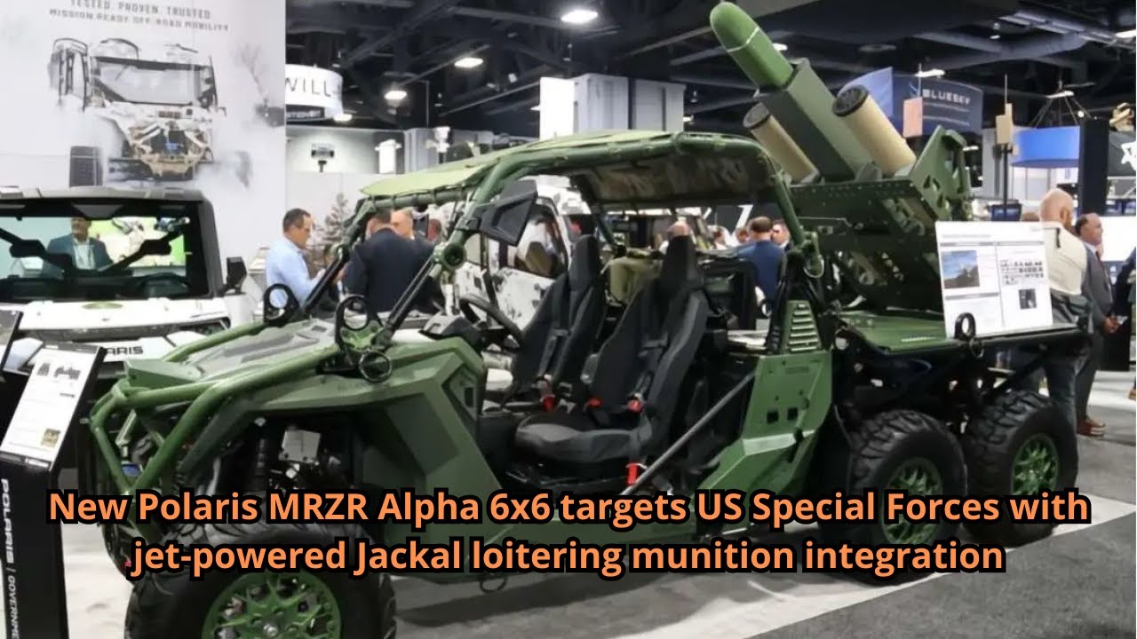 New Polaris MRZR Alpha 6x6 targets US Special Forces with jet powered Jackal loitering munition inte