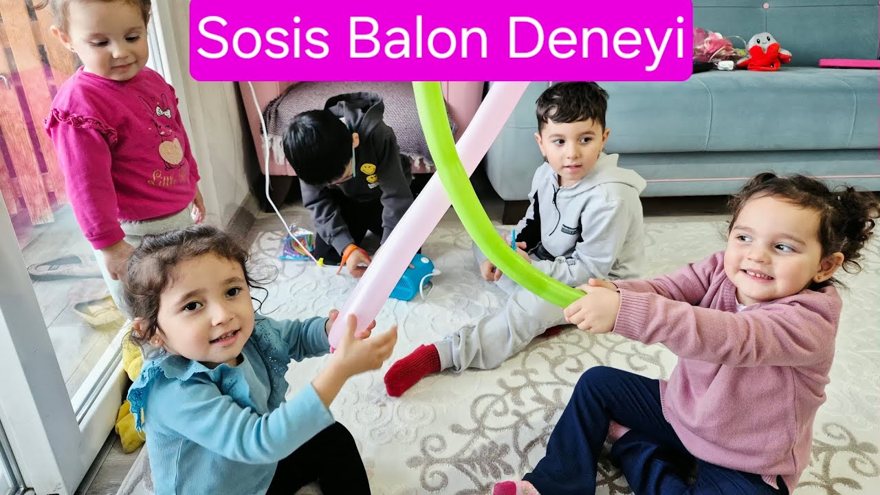 Sosis Balon Deneyi! Nebülizatörle Şişirdik 🎈🫧
